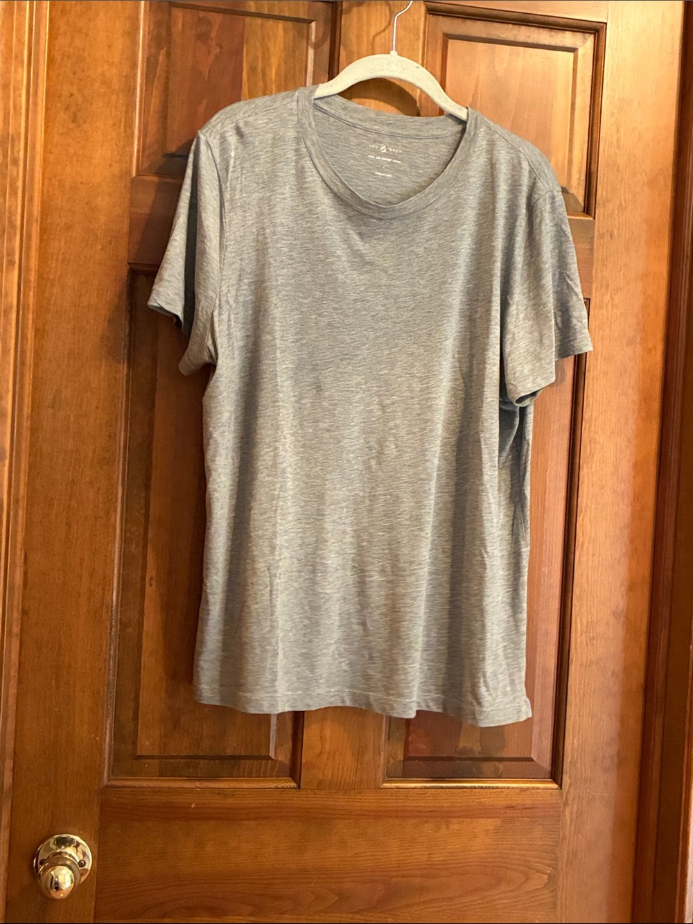 Lou & Grey Heather Gray Short Sleeve Crew Tee